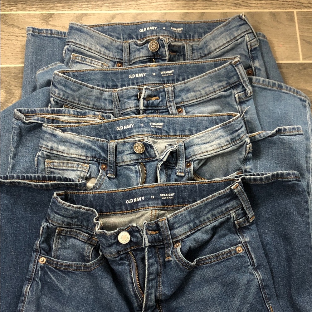 Old Navy Women's Classic Straight Leg Jeans - Denim Blue